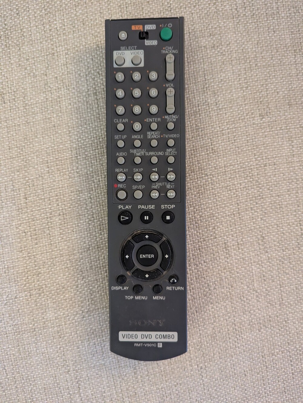 Genuine Sony RMT-V501 Remote Control DVD VCR Combo SLV-D100 SLV-D300 SLV-D300P